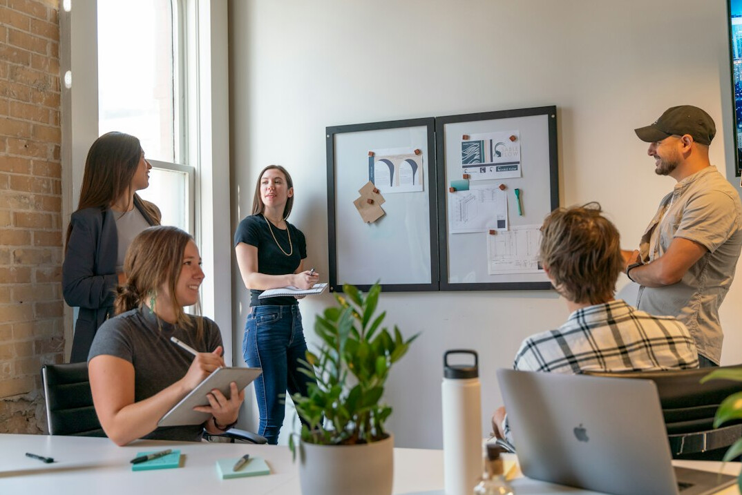 business meeting in modern office