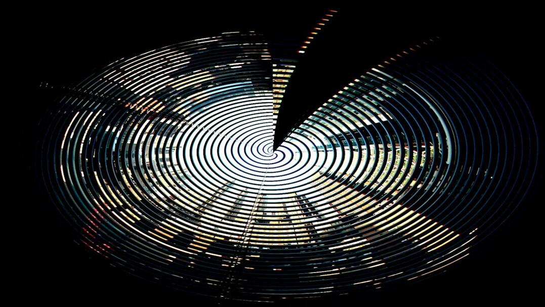 futuristic corporate digital world